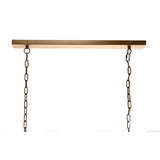 5line6 abcl 1910linear6lightchandelier antiquebrass unlit canopy