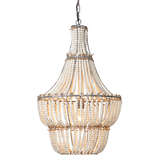 Ch106 ls 1904blancachandelier whitewashedwoodbeads lit