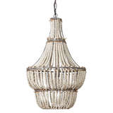 Ch106 ls 1904blancachandelier whitewashedwoodbeads unlit